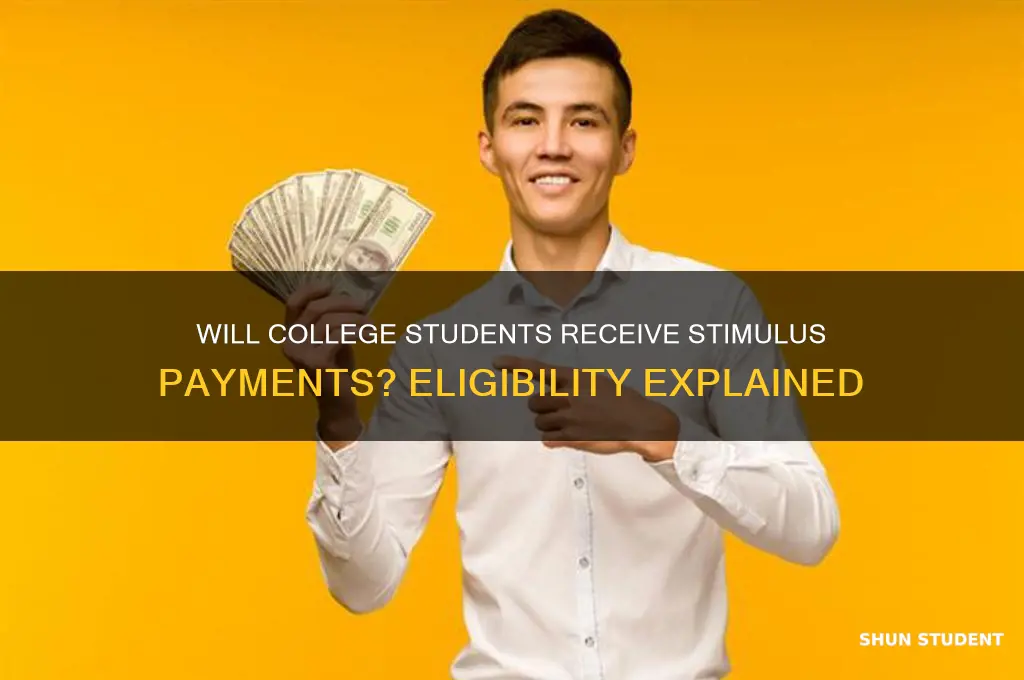 will a college student get the stimulus money