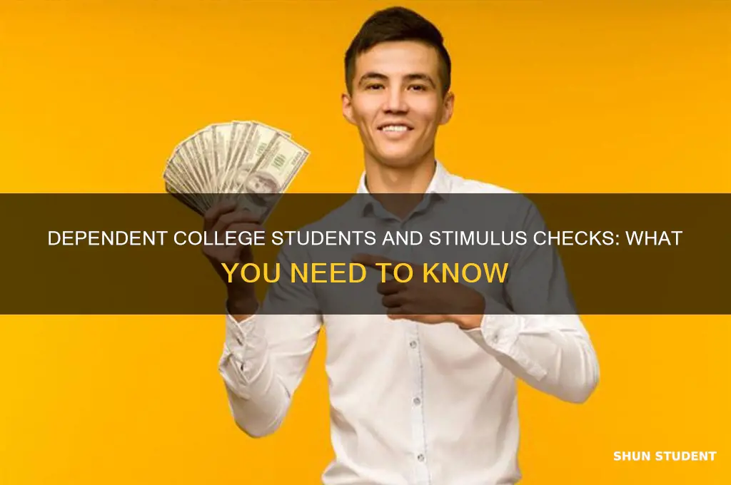 will a dependent college student get a stimulus check