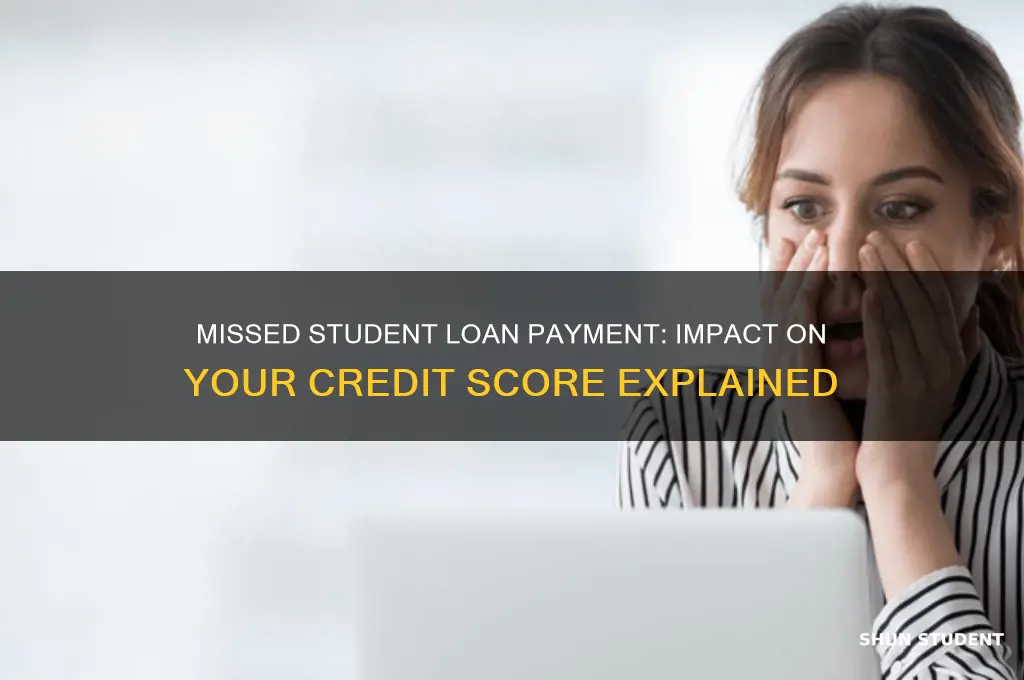 will a missed student loan payment affect credit score
