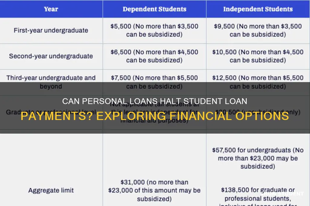 will a personal loan stop student loan