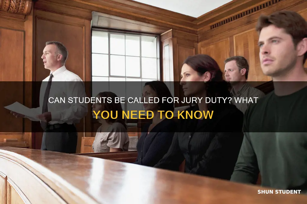 will a student be selected for jury duty