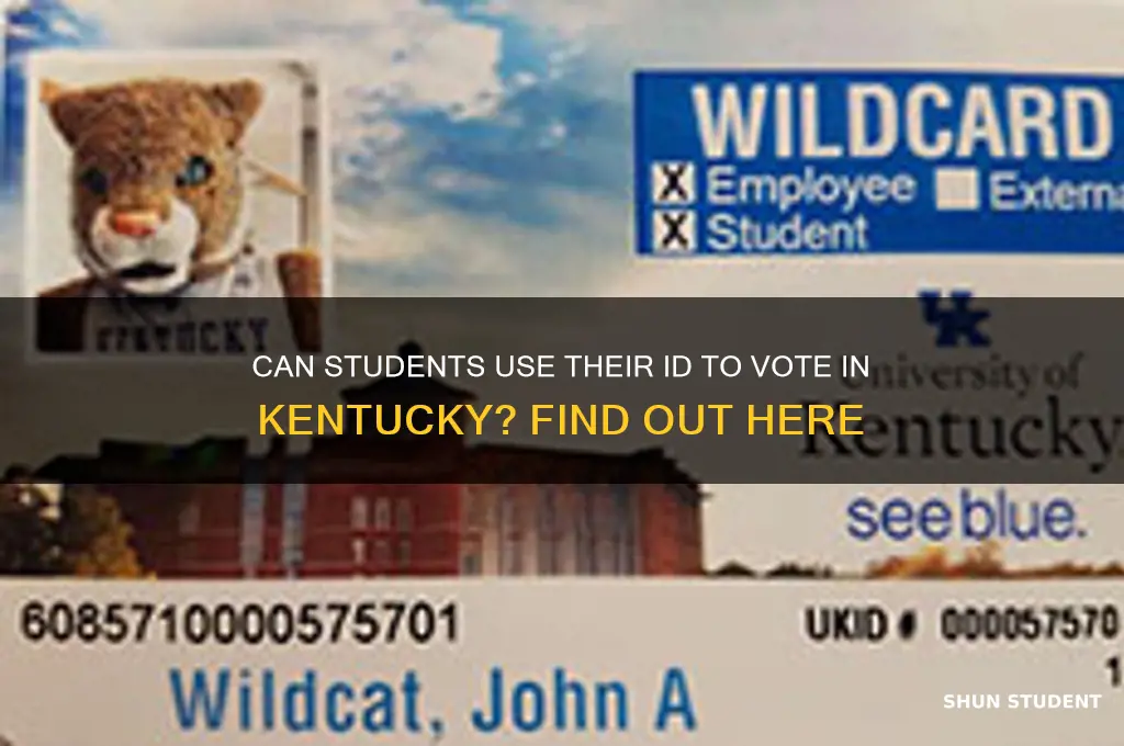will a student id work to vote kentucky