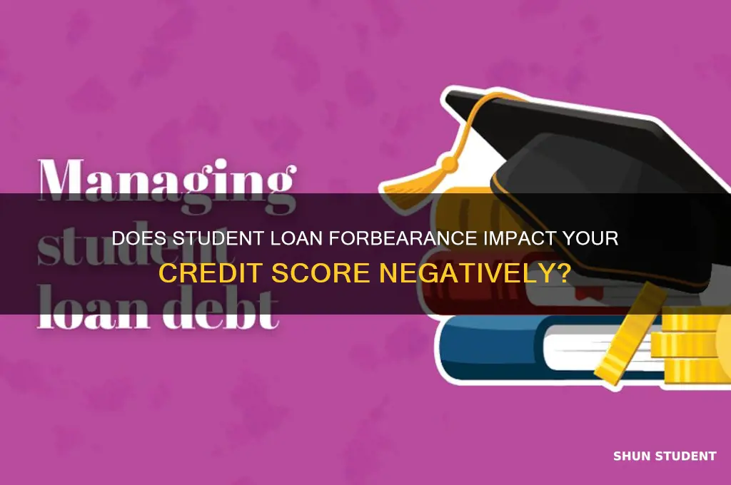 will a student loan forbearance hurt my credit