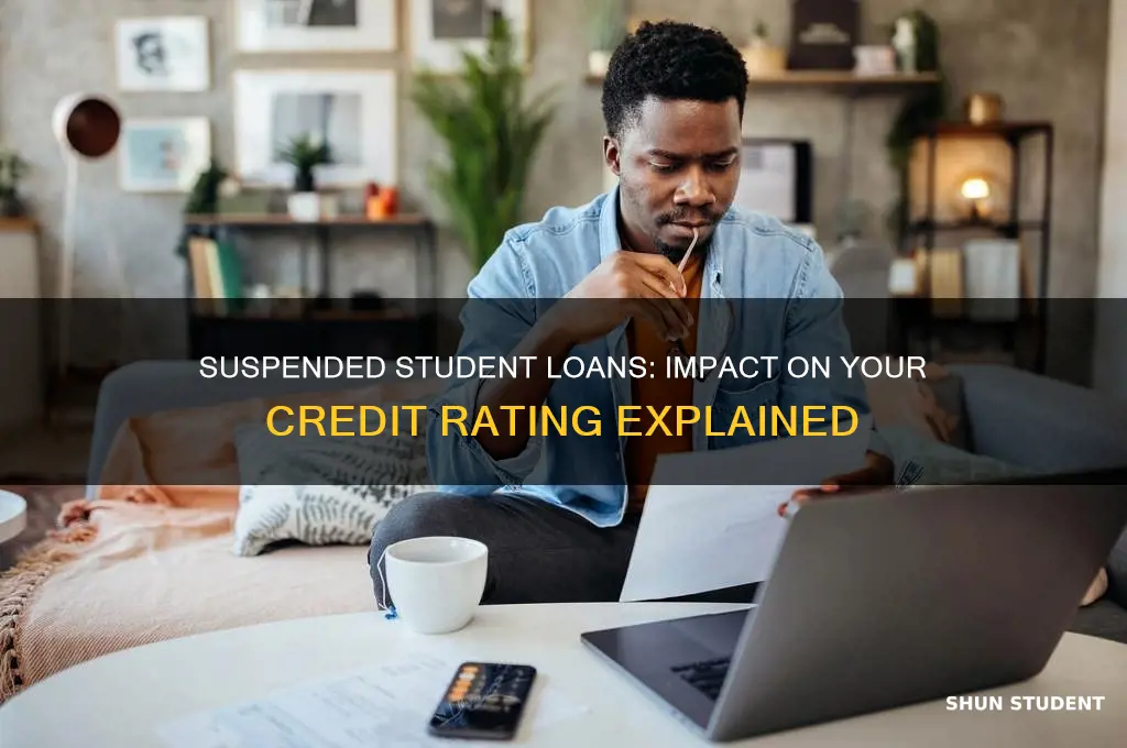 will a suspended student loan affect my credit rating