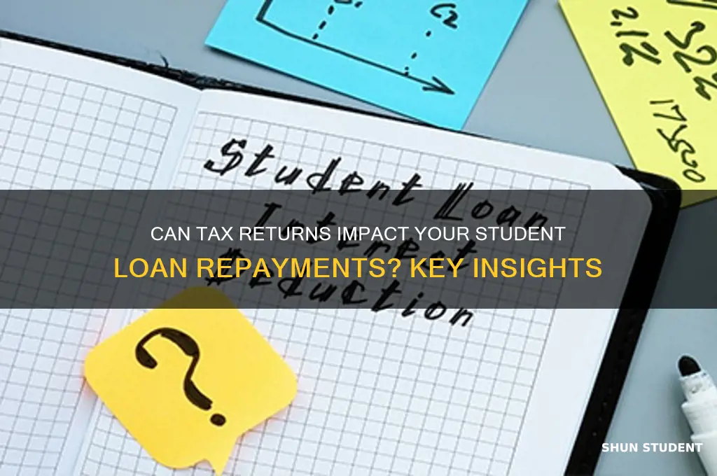 will a tax return be applied to student loan
