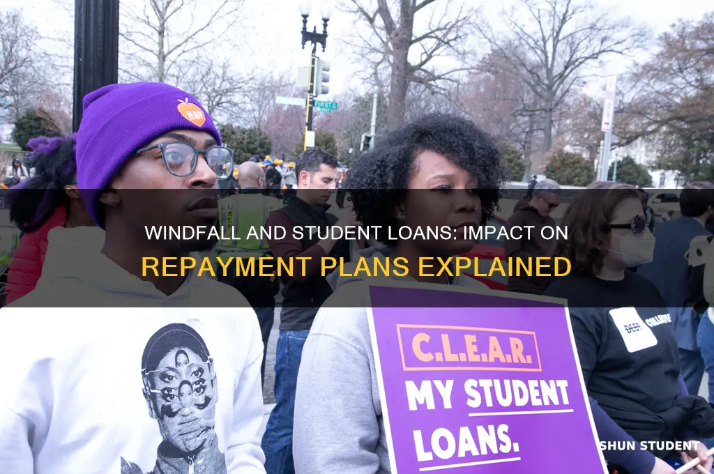 will a windfall affect my student loan repayment plan