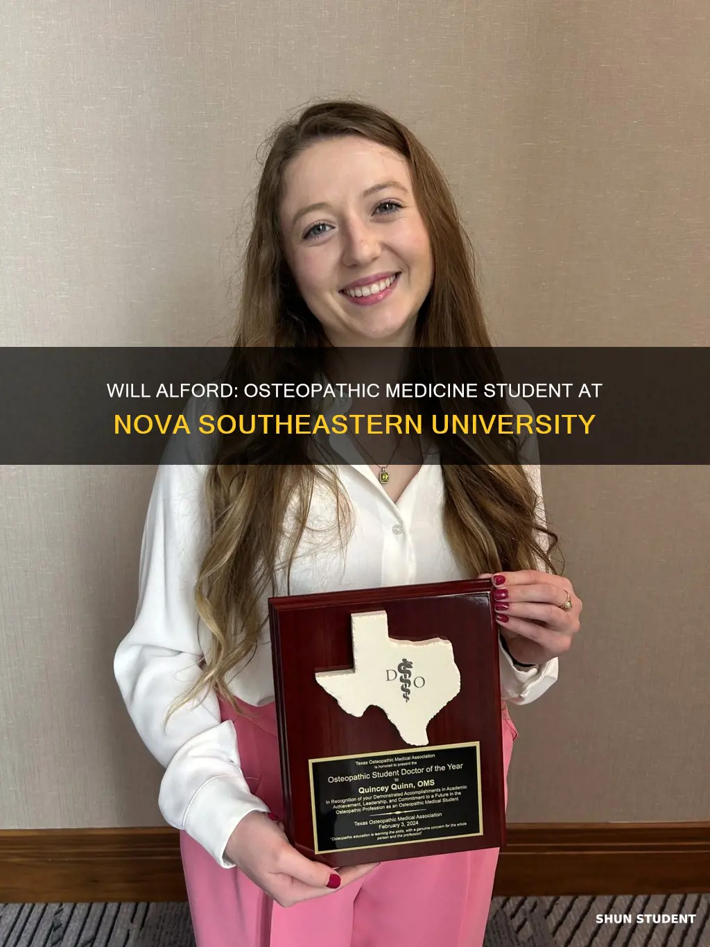 will alford nova southeastern university osteopathic medicine student