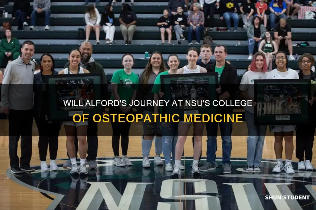 will alford student at the college of osteopathic medicine nsu