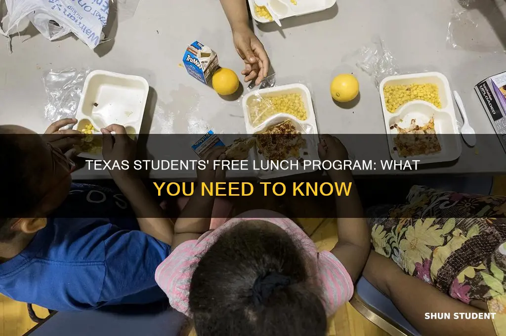 will all students in texas getting free lunch