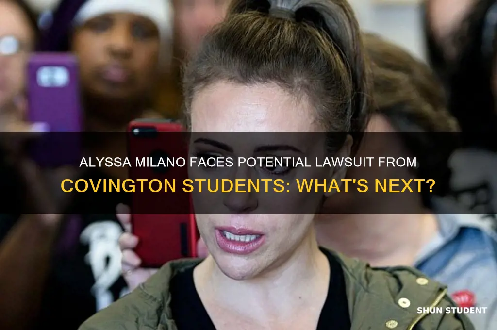 will alyssa milan be sued by covington students
