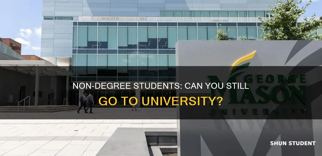 will any university accept non-degree students