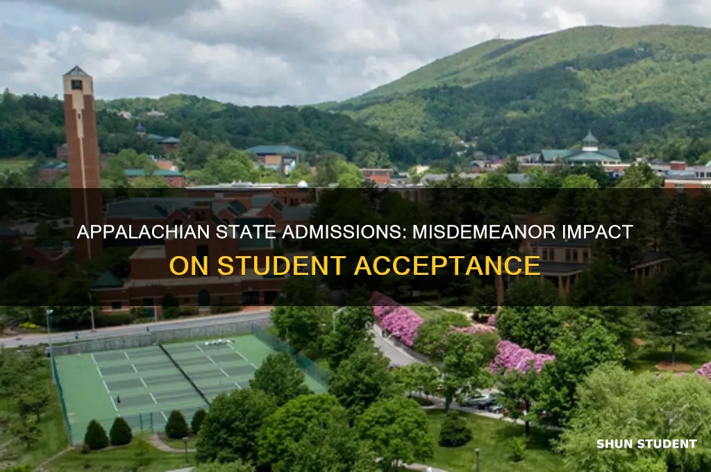 will appliacian state accept students with misdemeanor