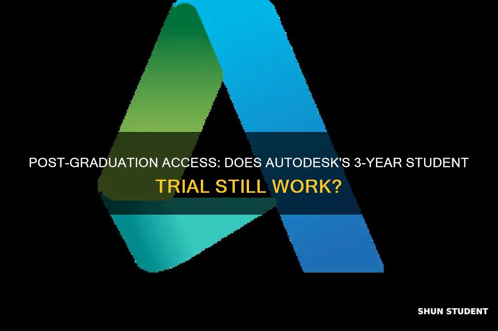 will autodesk 3 year student trial work if i graduated