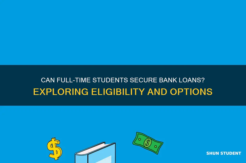 will bank give loan to full time student