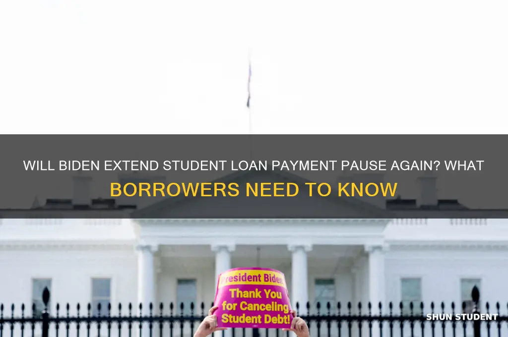 will biden postpone student loan payments again