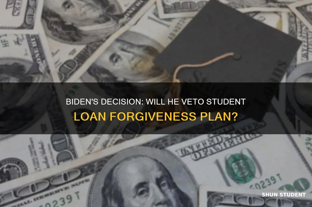 will biden veto student loan