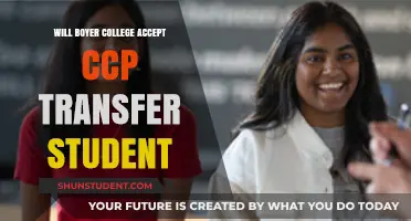 Can CCP Transfer Students Gain Admission to Boyer College?