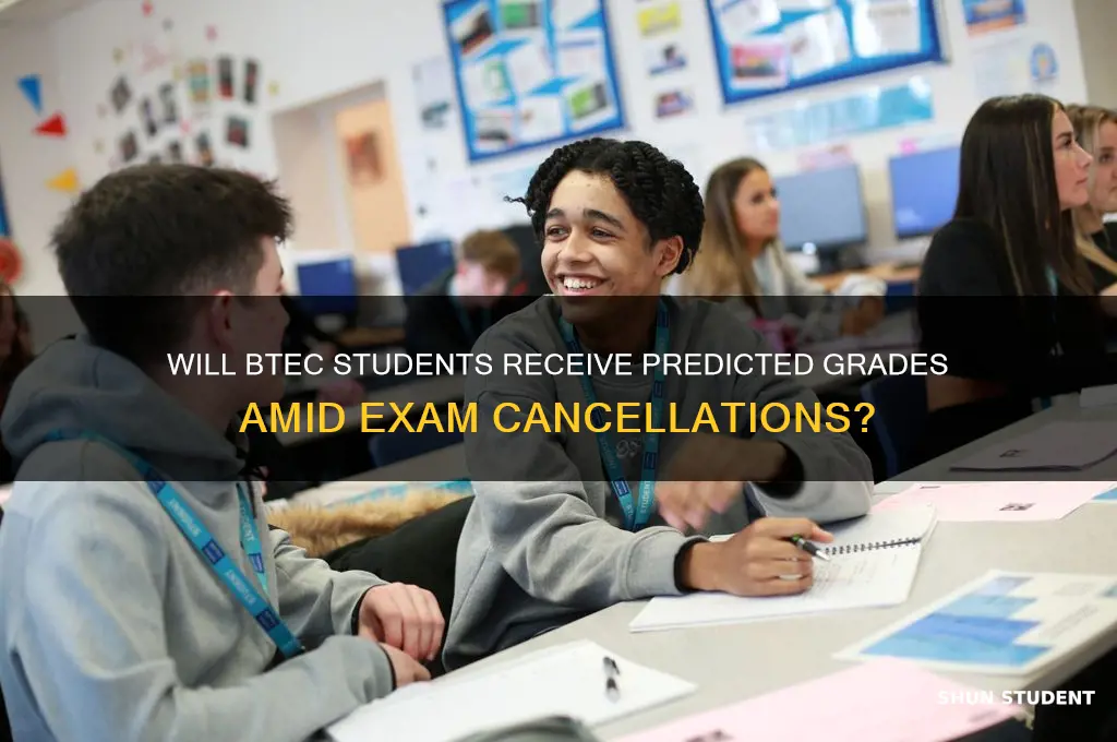 will btec students get predicted grades