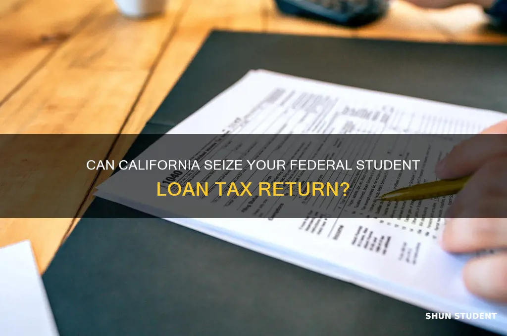 will california take my return for federal student loans