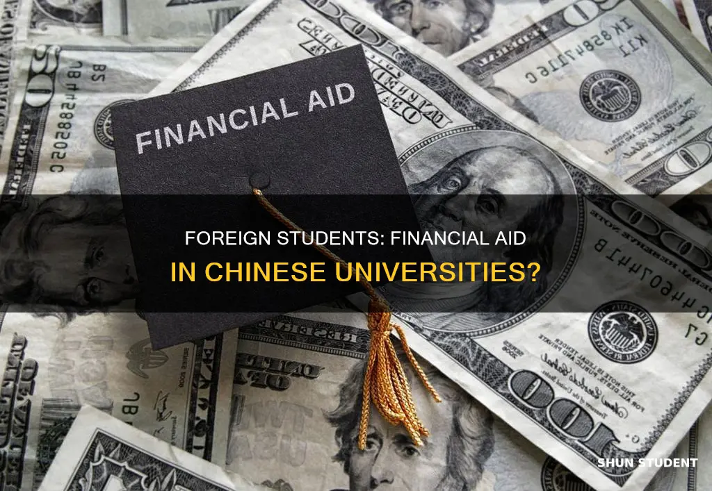 will chinese universities provide financial aid to foreign students