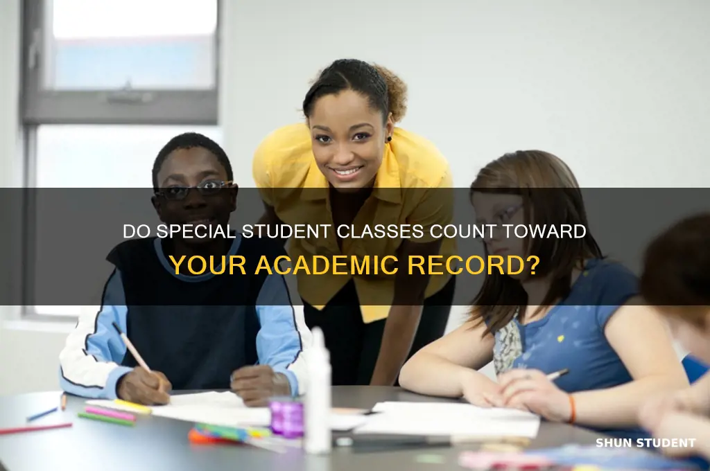 will classes taken as a special student count