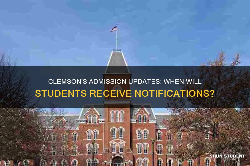will clemson be notifying students soon
