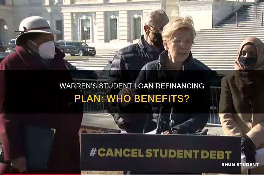 will elizabeth warren pay of refinanced student loans