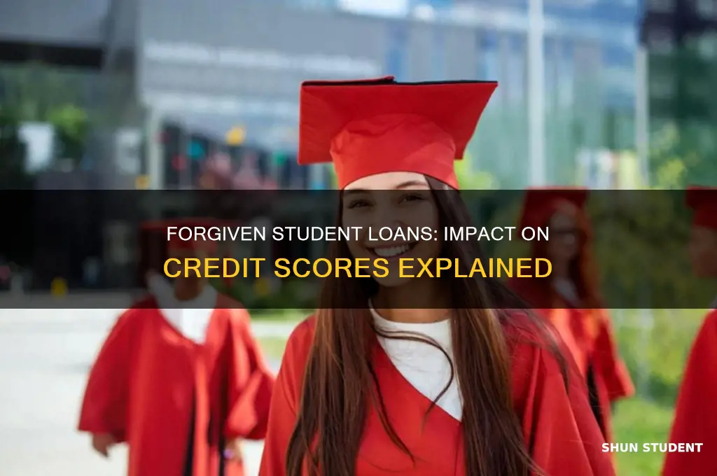 will forgiven student loans help credit score