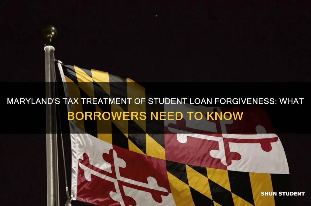 will maryland tax student loan forgiveness