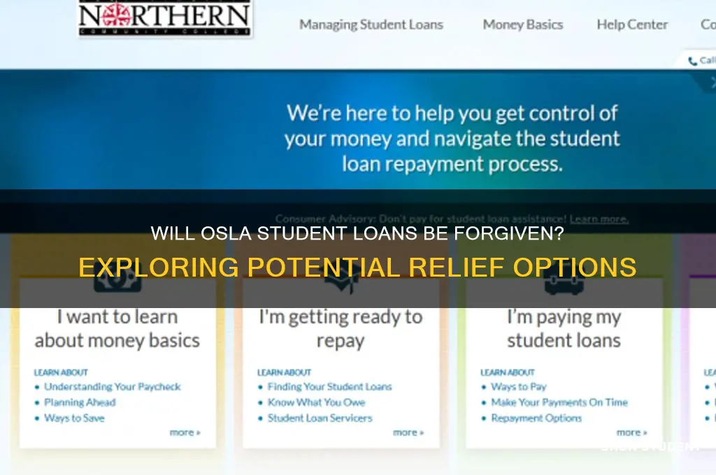 will osla student loans be forgiven