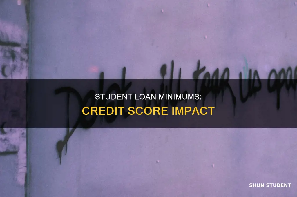 will paying the minimum on student loans hurt credit score