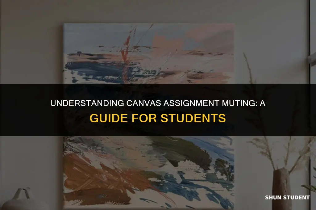 will students see comments if assignment is muted in canvas