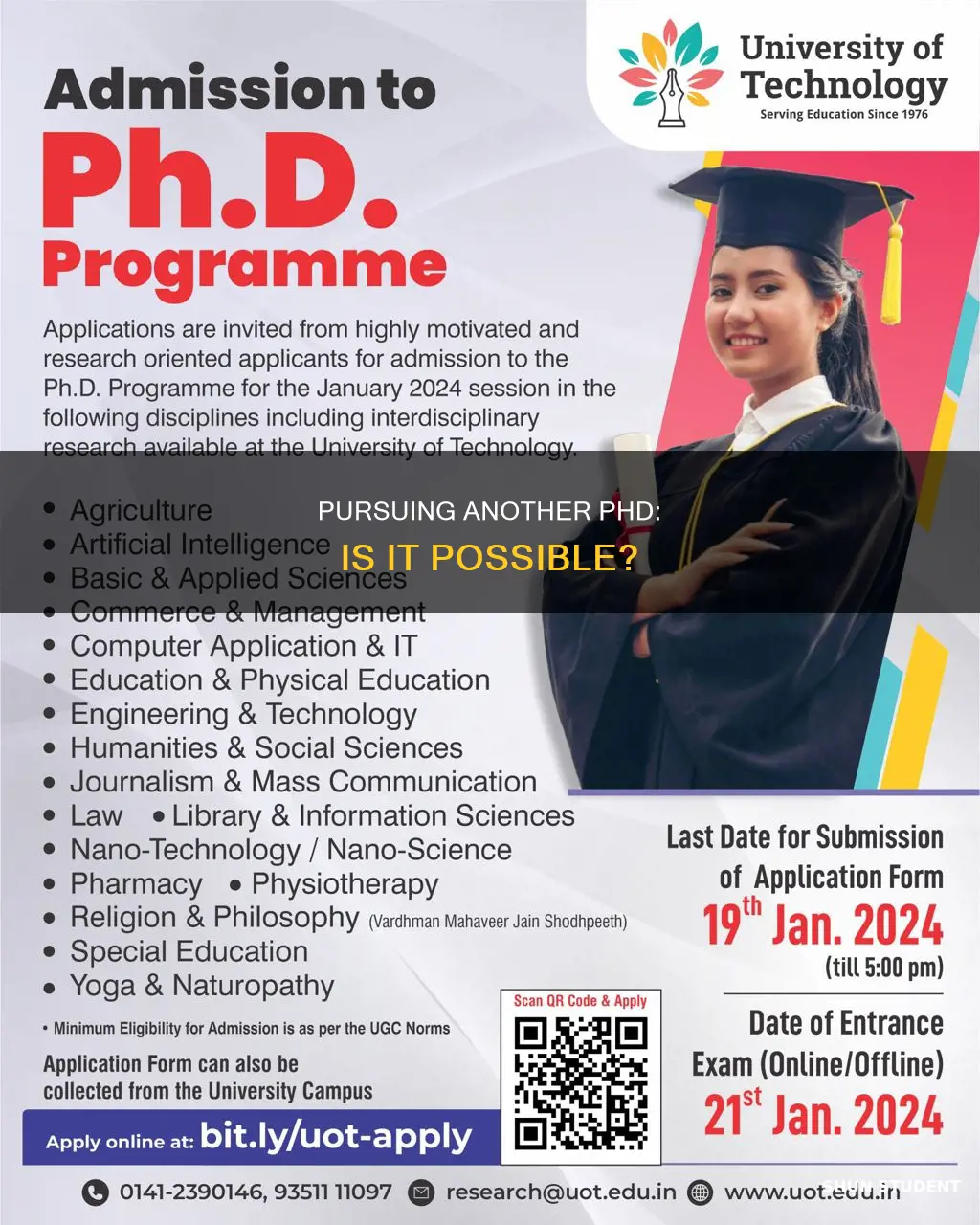 will universities accept students who already have a phd