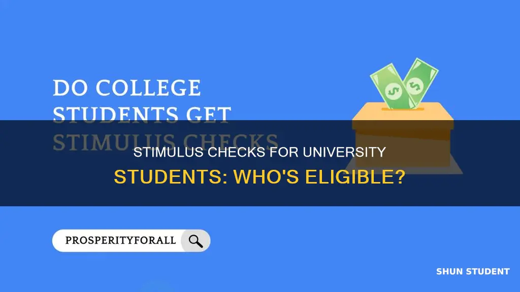 will university students get stimulus checks
