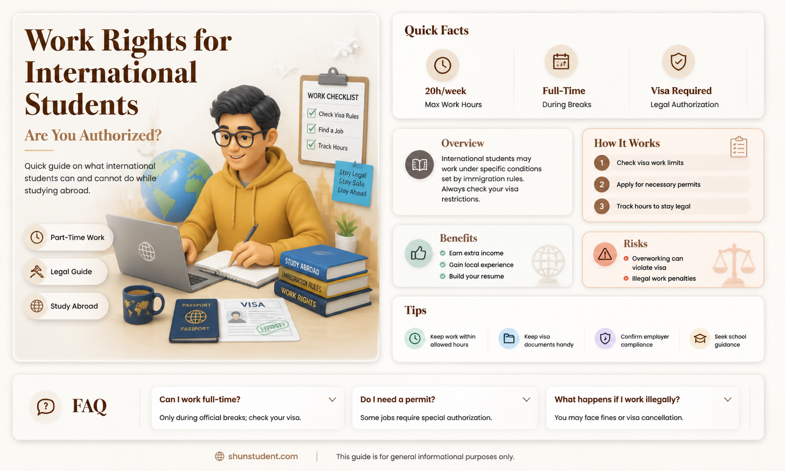 are international students alien authorized to work