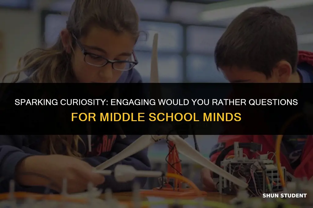would you rather questions for middle school students